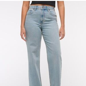 Abercrombie & Fitch Curve Love High Rise 90s Relaxed Jeans